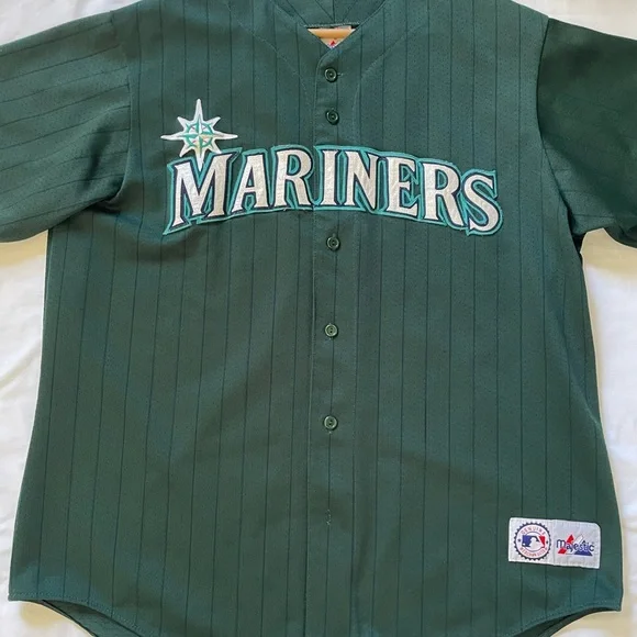 Majestic Green Seattle Mariners Jersey - Picture 1 of 4